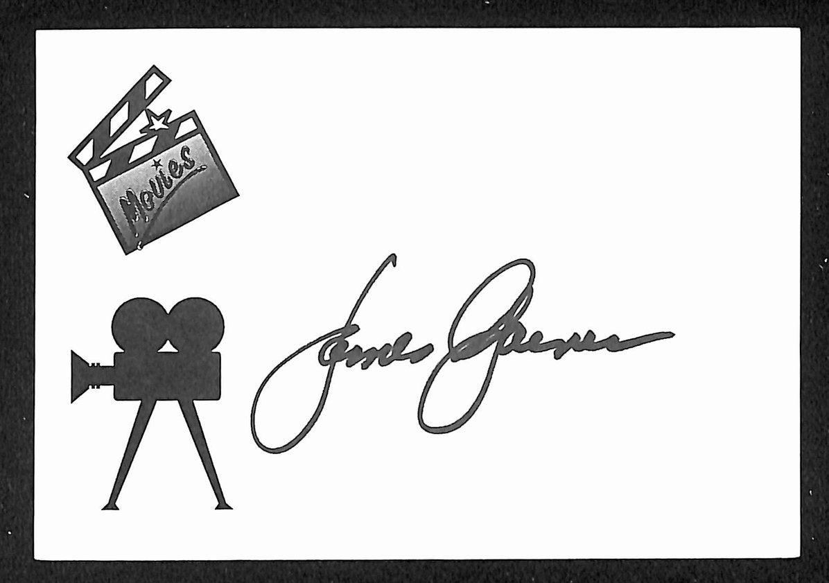 James Garner Maverick Actor Autographed/Signed 3x5 Index Card JSA BA208514