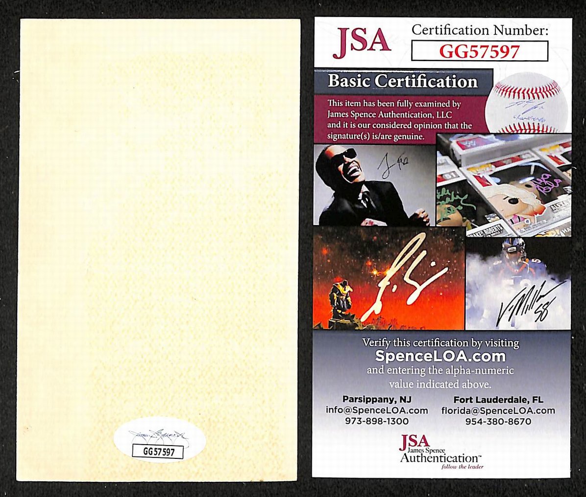 Joe McCarthy Yankees Autographed/Signed 3x5 Index Card JSA BA208520