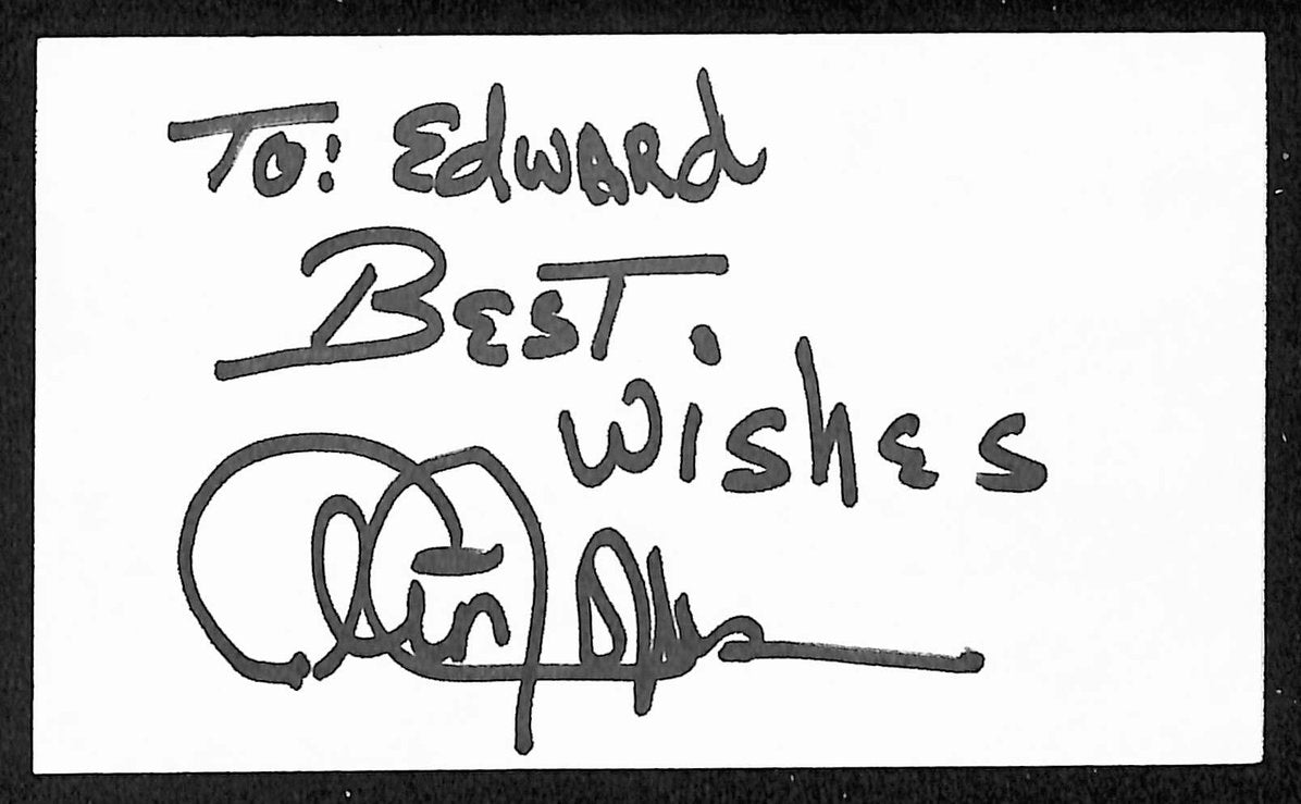 Cleon Jones White Sox Autographed/Signed 3x5 Index Card JSA BA208536