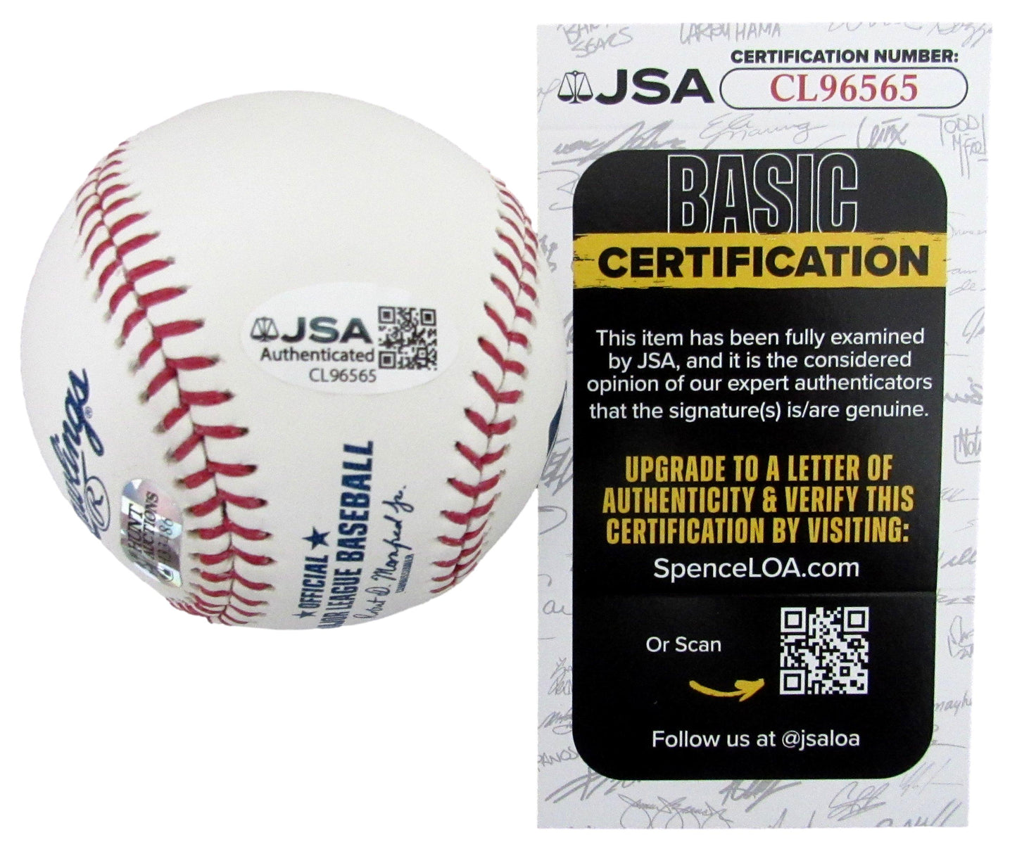 John Smiley Signed/Inscribed OML Baseball Pittsburgh Pirates JSA 208077