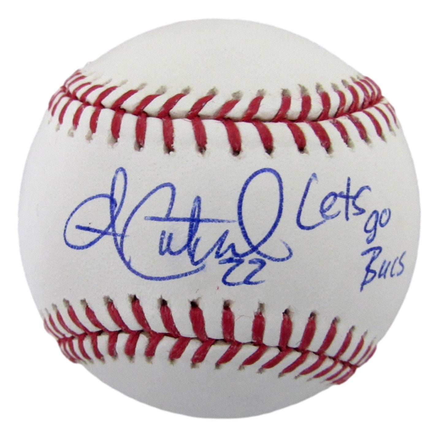 Andrew McCutchen Signed/Inscribed OML Baseball Pittsburgh Pirates JSA 208082