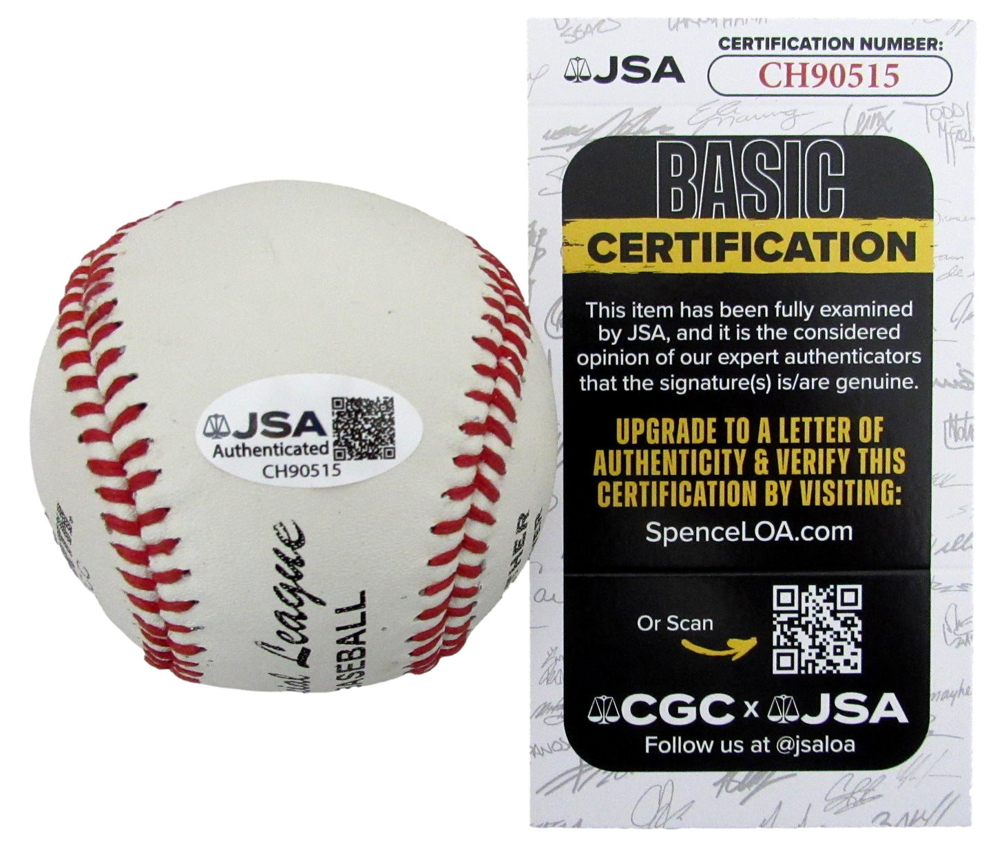 Luis Tiant Signed/Autographed Worth OL Baseball Boston Red Sox JSA 208089