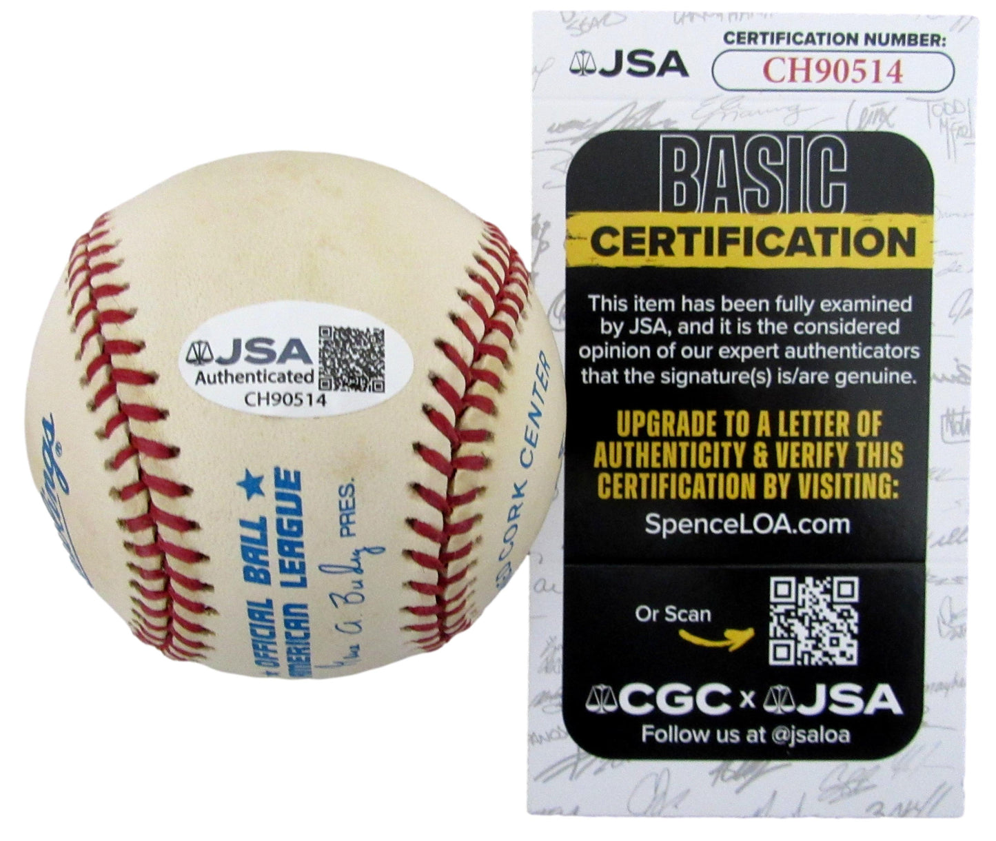 Bobby Richardson Signed/Inscribed OAL Baseball New York yankees JSA 208092