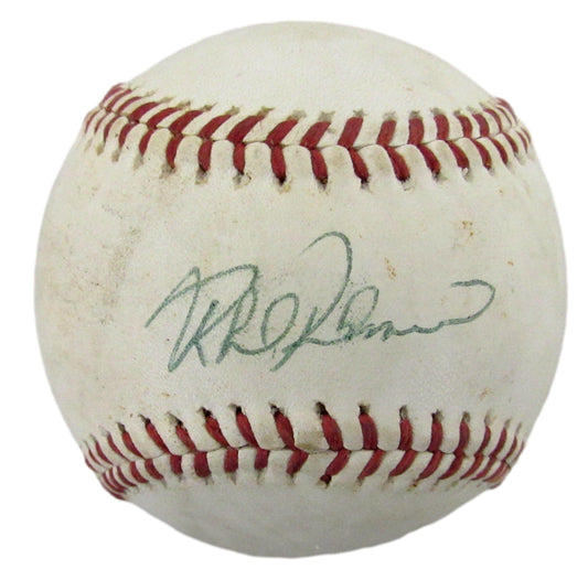 Rafael Palmeiro Signed/Autographed Wilson OMA Baseball Texas Rangers JSA 208095