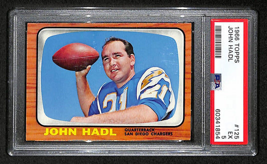 John Hadl San Diego Chargers 1966 Topps #125 PSA 5 BA204967