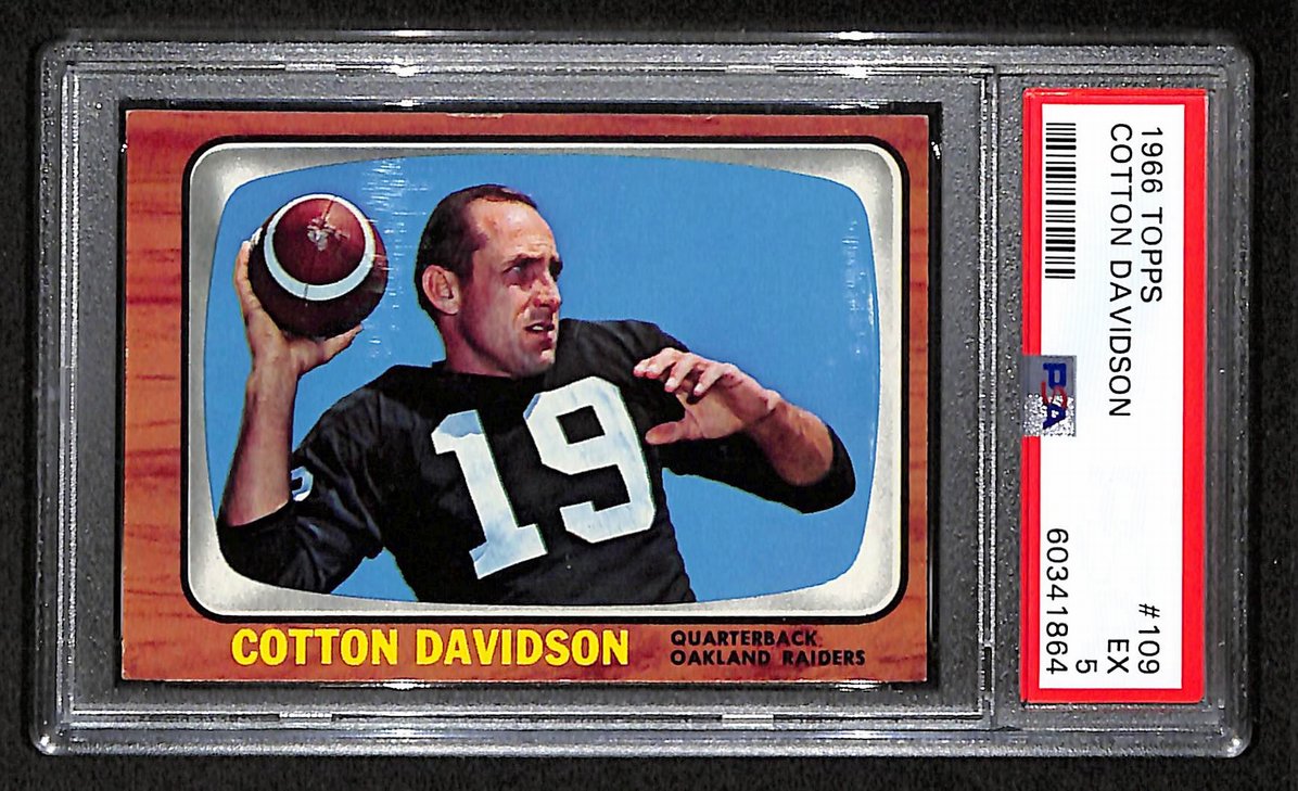 Cotton Davidson Oakland Raiders 1966 Topps #109 PSA 5 BA204969