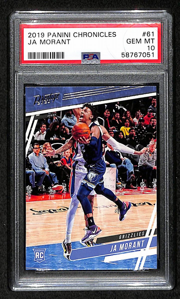 Ja Morant Grizzlies 2019 Panini Chronicles RC #61 Gem Mint PSA 10 BA204985