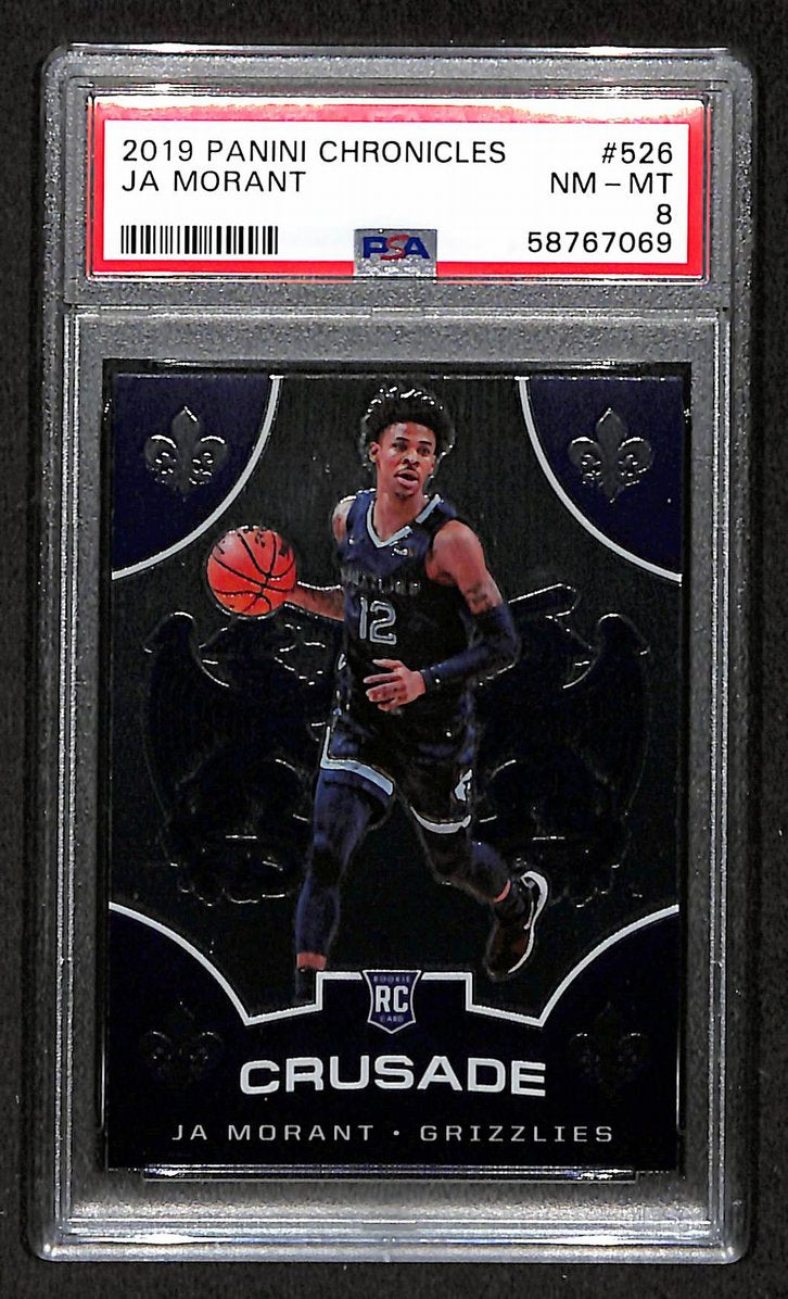 Ja Morant Grizzlies 2019 Panini Chronicles Crusade RC #526 PSA 8 BA204986