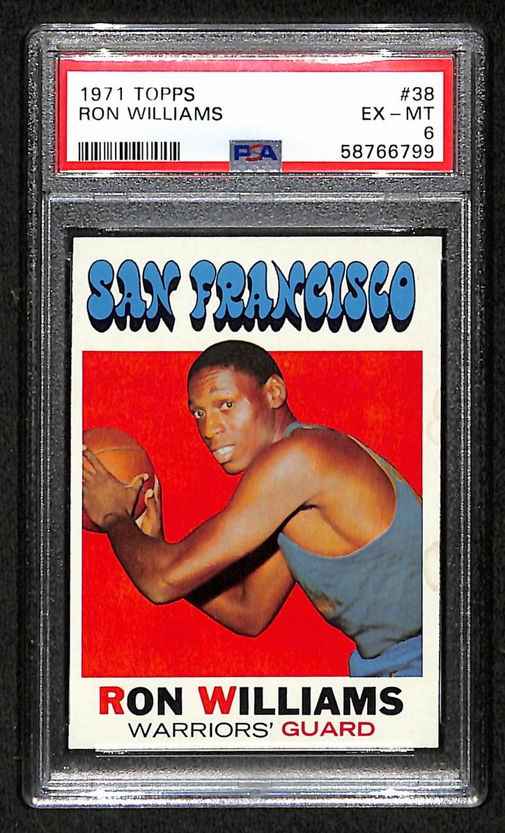 Ron Williams Warriors 1971 Topps #38 PSA 6 BA204987