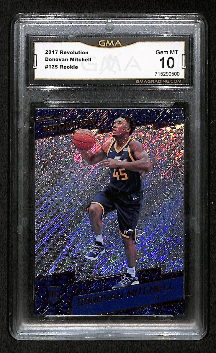 Donovan Mitchell Jazz 2017 Panini Revolution RC #125 Gem Mint GMA 10 BA205004