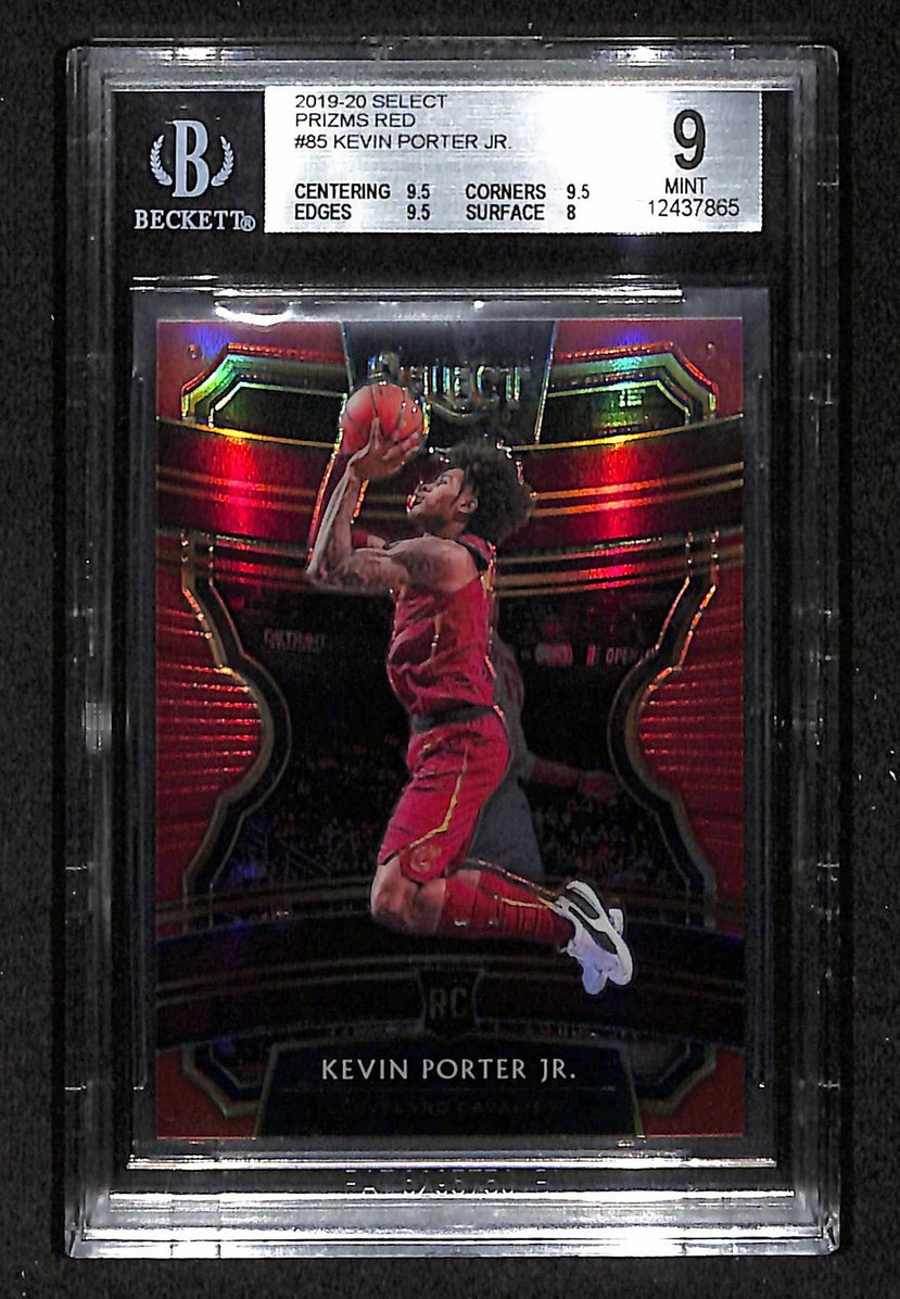 Kevin Porter Jr. 2019-20 Select Prizms Red /199 RC #85 Beckett 9 207540