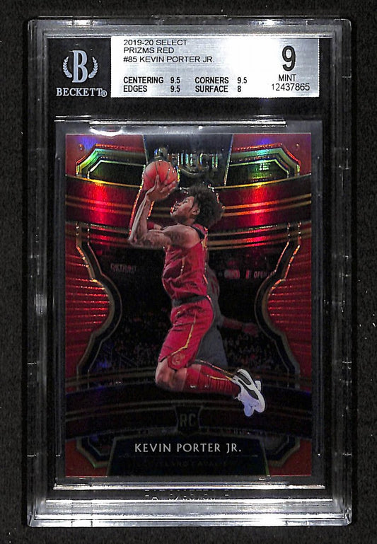 Kevin Porter Jr. 2019-20 Select Prizms Red /199 RC #85 Beckett 9 207540