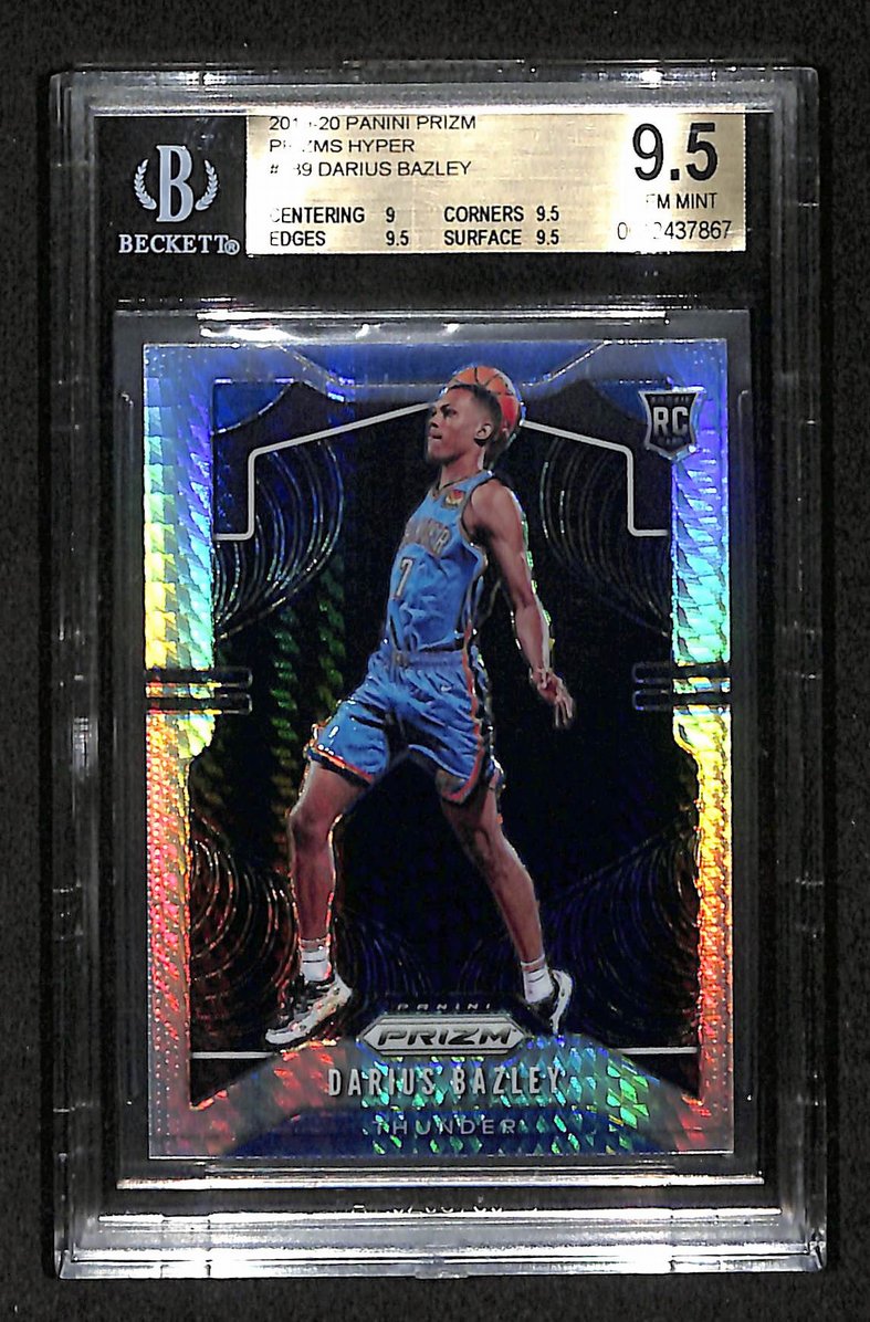 Darius Bazley 2019-20 Panini Prizm Prizms Hyper #289  Beckett 9.5 207541