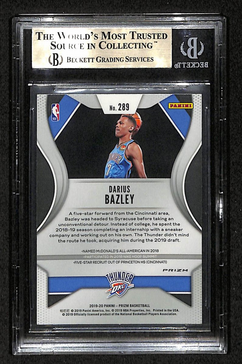 Darius Bazley 2019-20 Panini Prizm Prizms Hyper #289  Beckett 9.5 207541