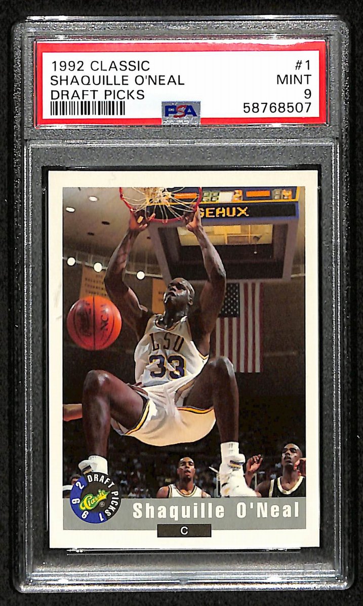 Shaquille O'Neal 1992 Classic Draft Picks #1 LSU HOF PSA 9 207549