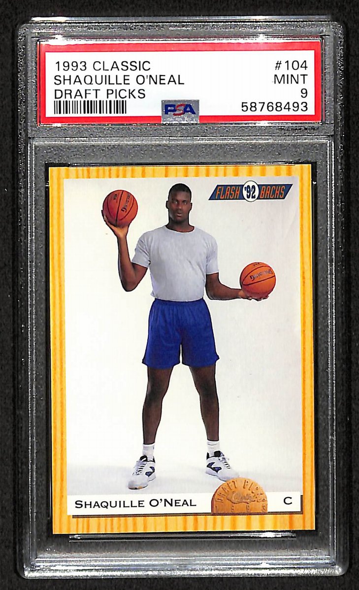 Shaquille O'Neal 1993 Classic Draft Picks #104 Magic HOF PSA 9 207550