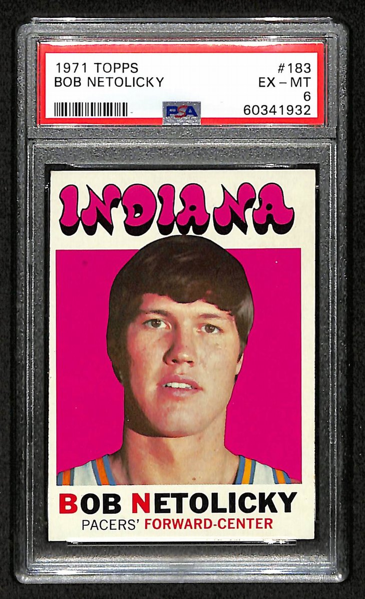 Bob Netolicky 1971 Topps #183 Pacers PSA 6 207552