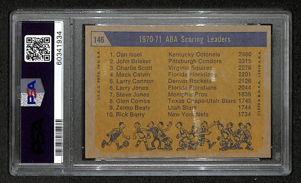 Issel Brisker Scott 1971 Topps ABA Scoring Leaders #146 PSA 5 207554