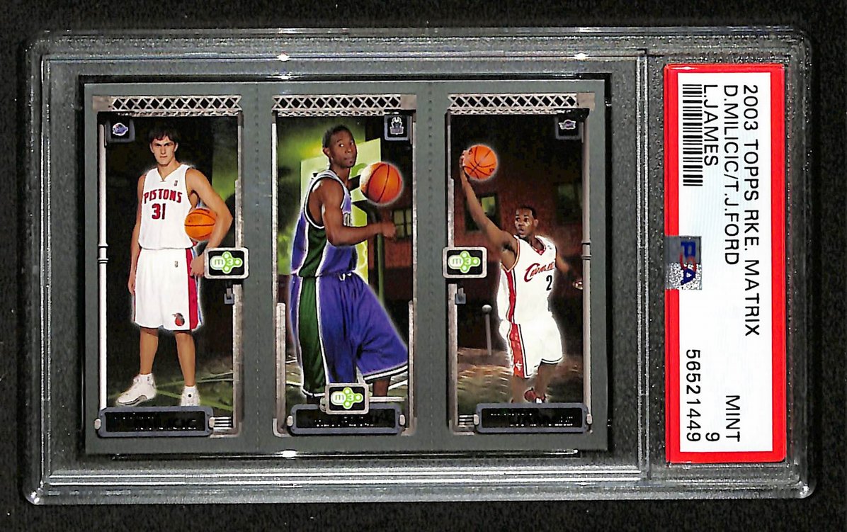 LeBron James 2003 Topps Rookie Matrix #111 Cavaliers PSA 9 207556