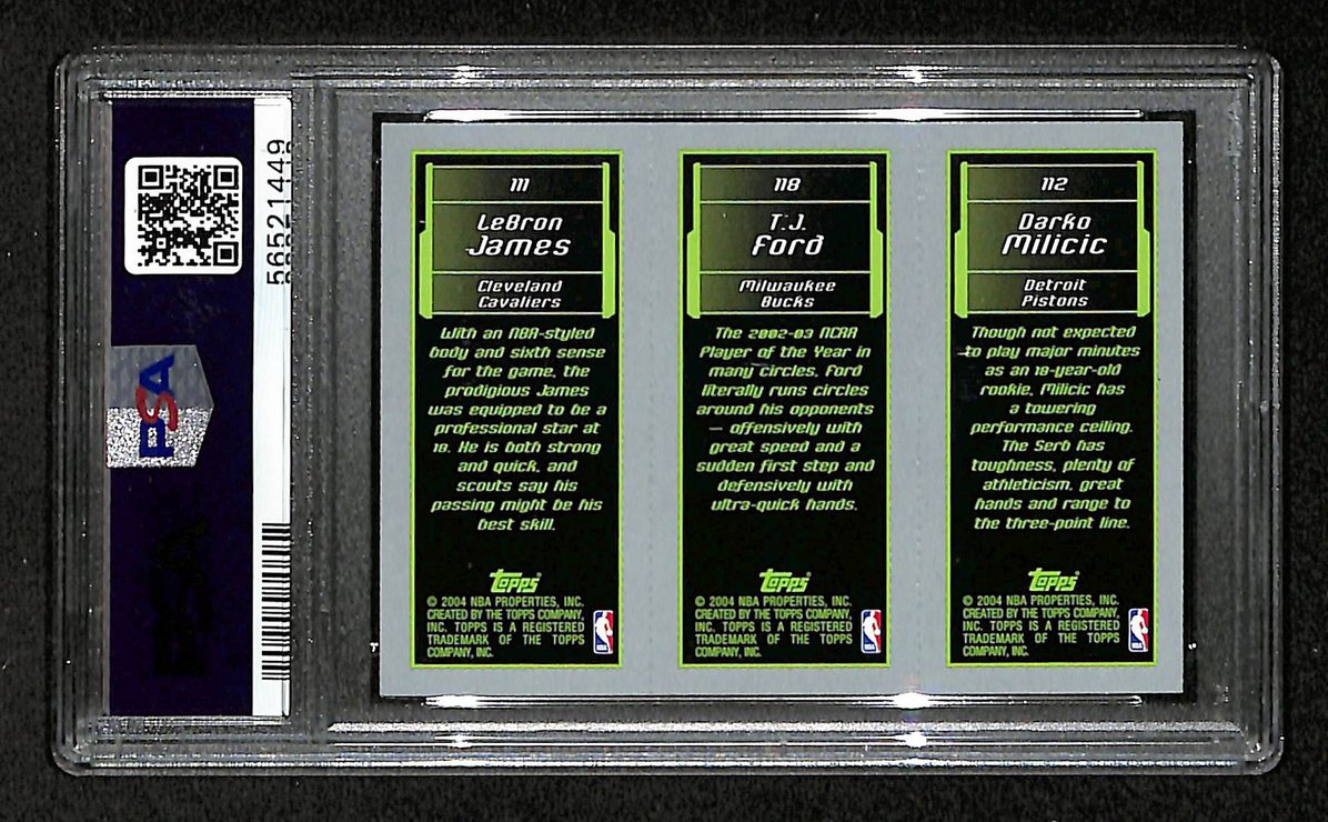 LeBron James 2003 Topps Rookie Matrix #111 Cavaliers PSA 9 207556