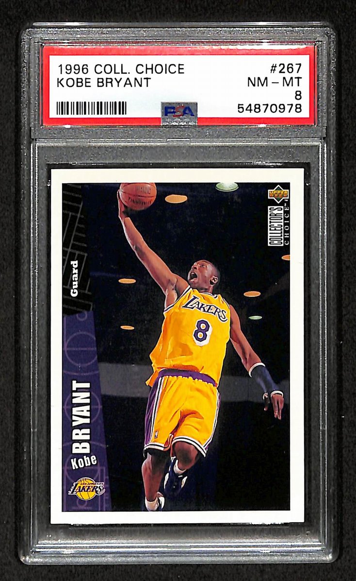 Kobe Bryant 1996 Collectors Choice RC #267 Lakers PSA 8 207557