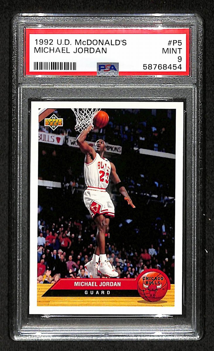 Michael Jordan 1992 Upper Deck McDonalds #P5 Bulls HOF PSA 9 207562