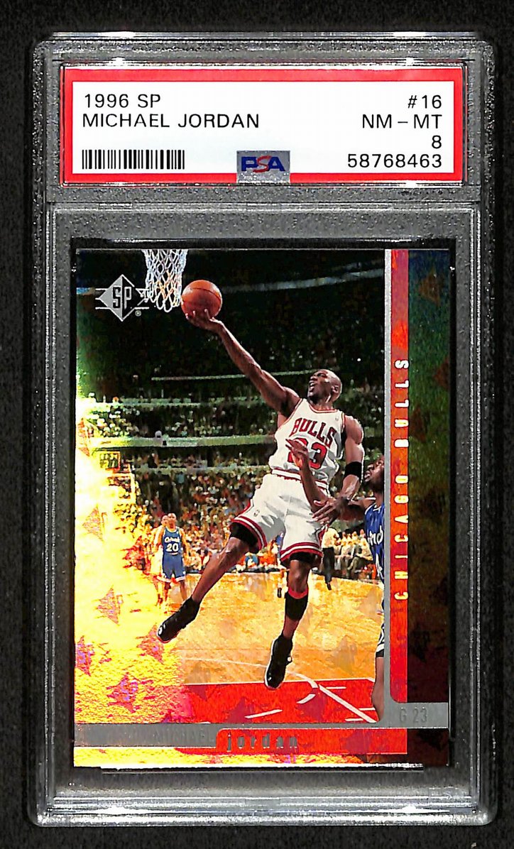 Michael Jordan 1996 SP #16 Bulls HOF PSA 8 207563