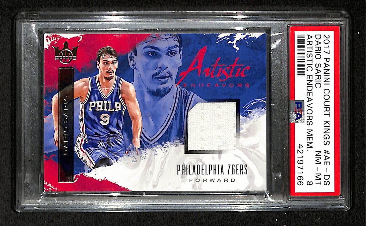 Dario Saric 2017 Panini Court Kings Artistic Enveavors Jersey  PSA 8 207564
