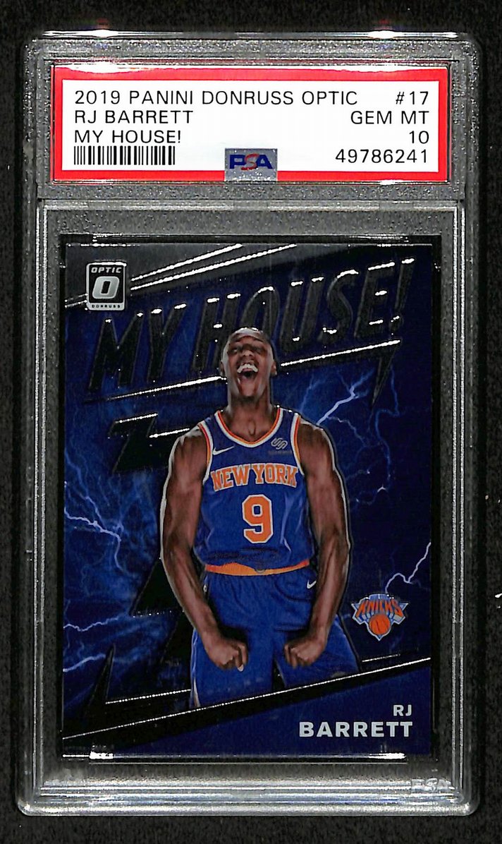RJ Barrett 2019 Panini Donruss Optic My House! #17 Knicks Gem Mint PSA 10 207565