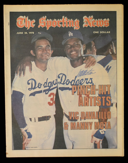 Manny Motta Signed 6/24/78 The Sporting News Cover Only Dodgers JSA BA207949