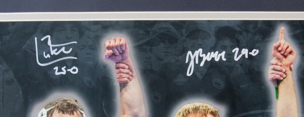 Penn State Wrestling 2026 National Champs Signed x 4 16x20 Photo Framed JSA 9345