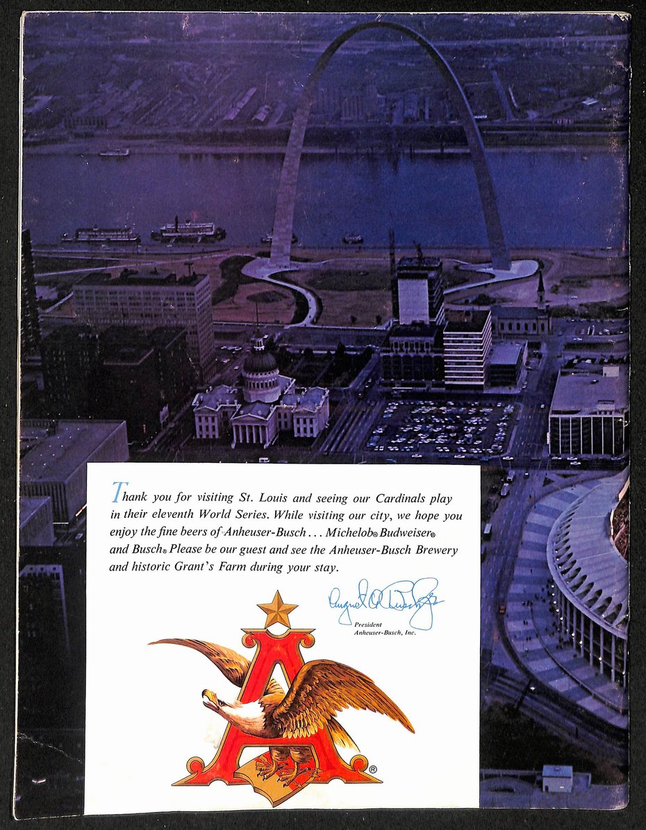 1967 World Series Game 3 Program St. Louis Cardinals vs. Boston Red Sox 208705