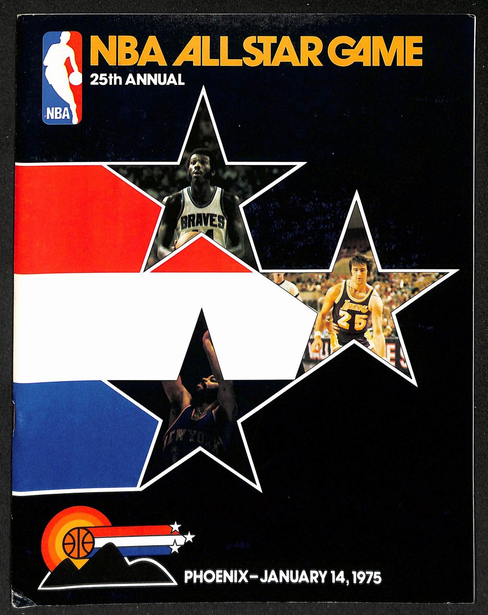1975 NBA All-Star Game Program Walt Frazier MVP CLEAN 208709