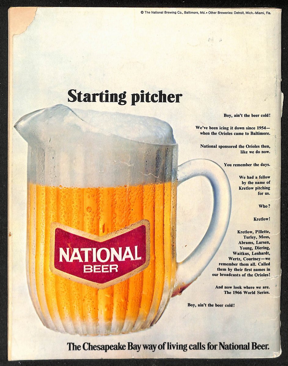 1966 World Series Program Baltimore Orioles vs. Los Angeles Dodgers 208711