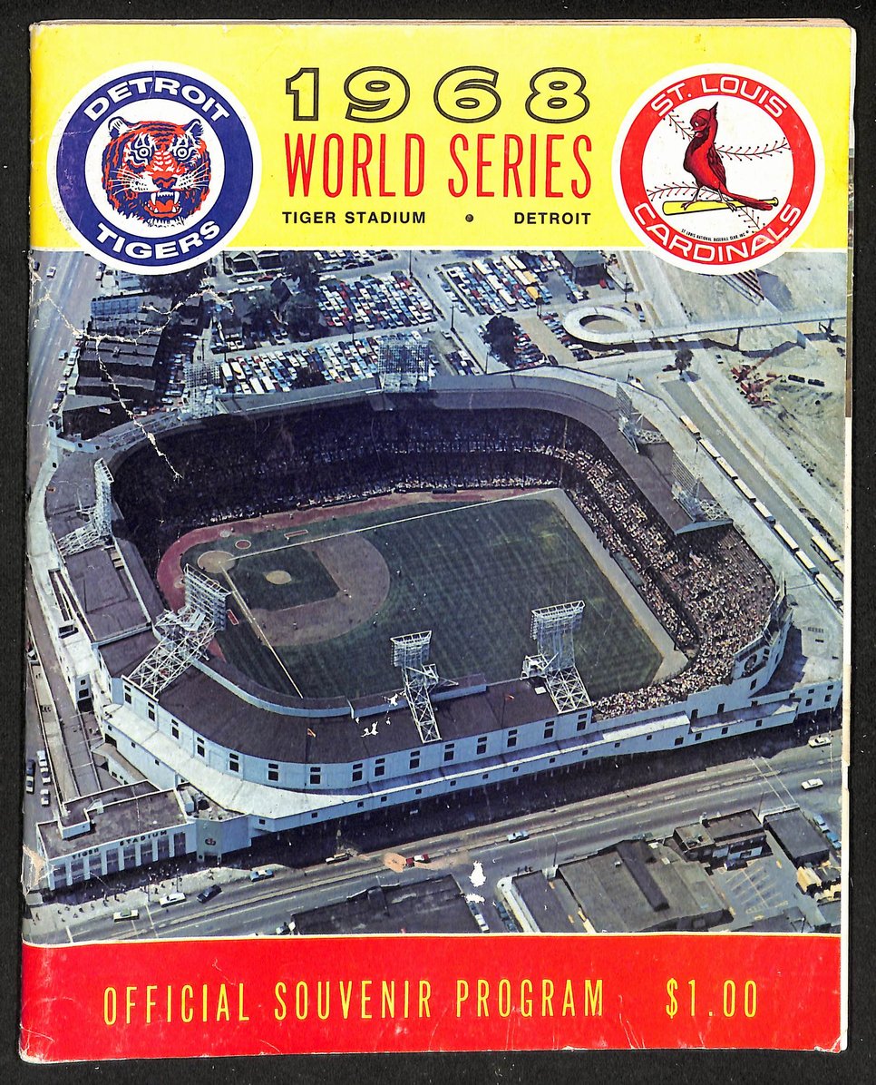 1964 World Series Program Detroit Tigers vs. St. Louis Cardinals DAMAGED 208712