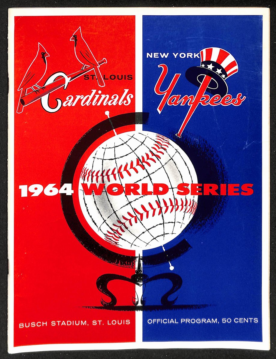 1964 World Series Game 2 Program St. Louis Cardinals vs. New York Yankees 208714