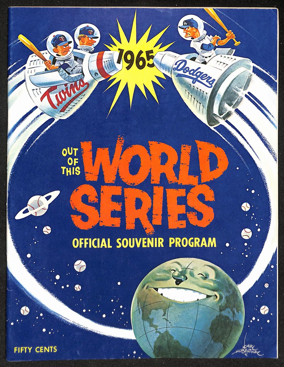 1965 World Series Program Los Angeles Dodgers vs. Minnesota Twins 208715