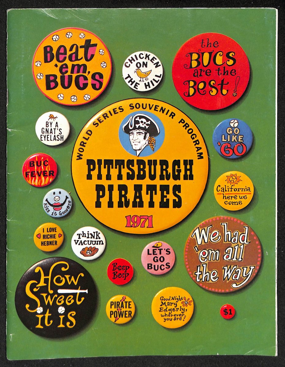 1971 World Series Program Pittsburgh Pirates vs. Baltimore Orioles 208716