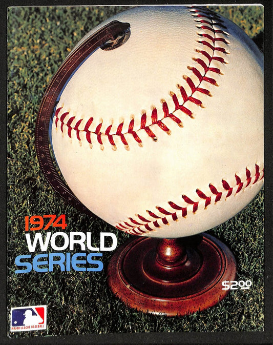 1974 World Series Program Oakland A's vs. Cincinnati Reds UNSCORED CLEAN 208717
