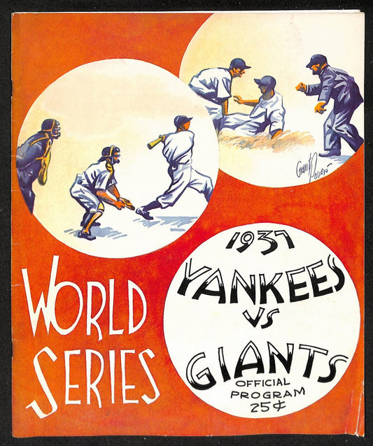 1937 World Series Program New York Yankees vs. New York Giants 208738