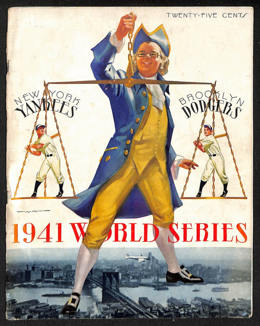 1941 World Series Program New York Yankees vs. Brooklyn Dodgers UNSCORED 208739