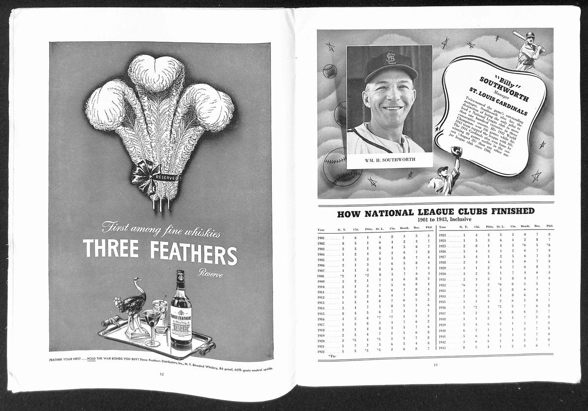 1944 World Series Program St. Louis Browns vs. St. Louis Cardinals 208741