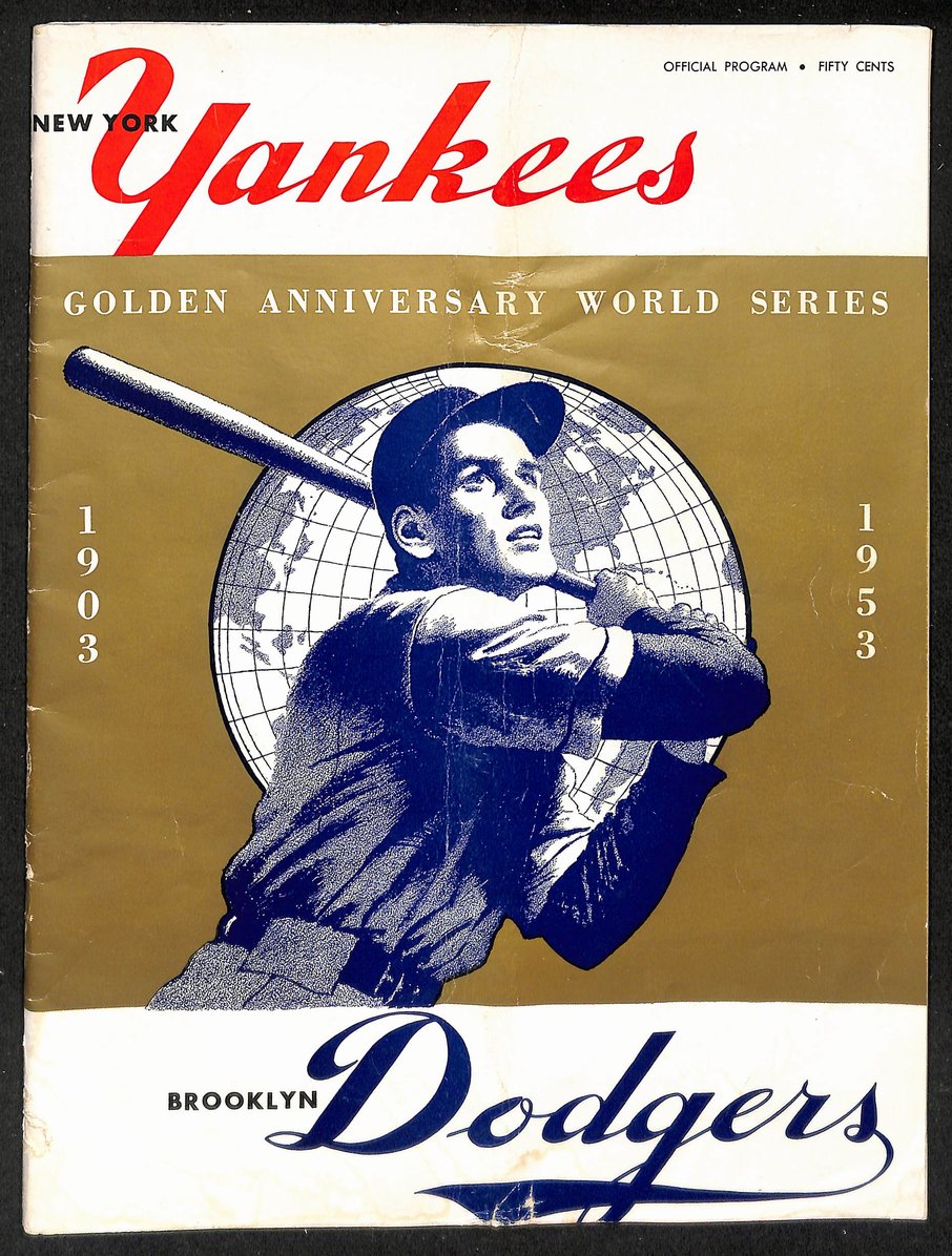 1953 World Series Program New York Yankees vs. Brooklyn Dodgers 208742