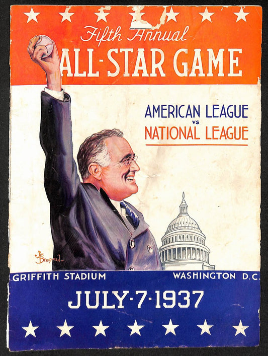 July 7, 1937 Baseball MLB All-Star Game Program 208734