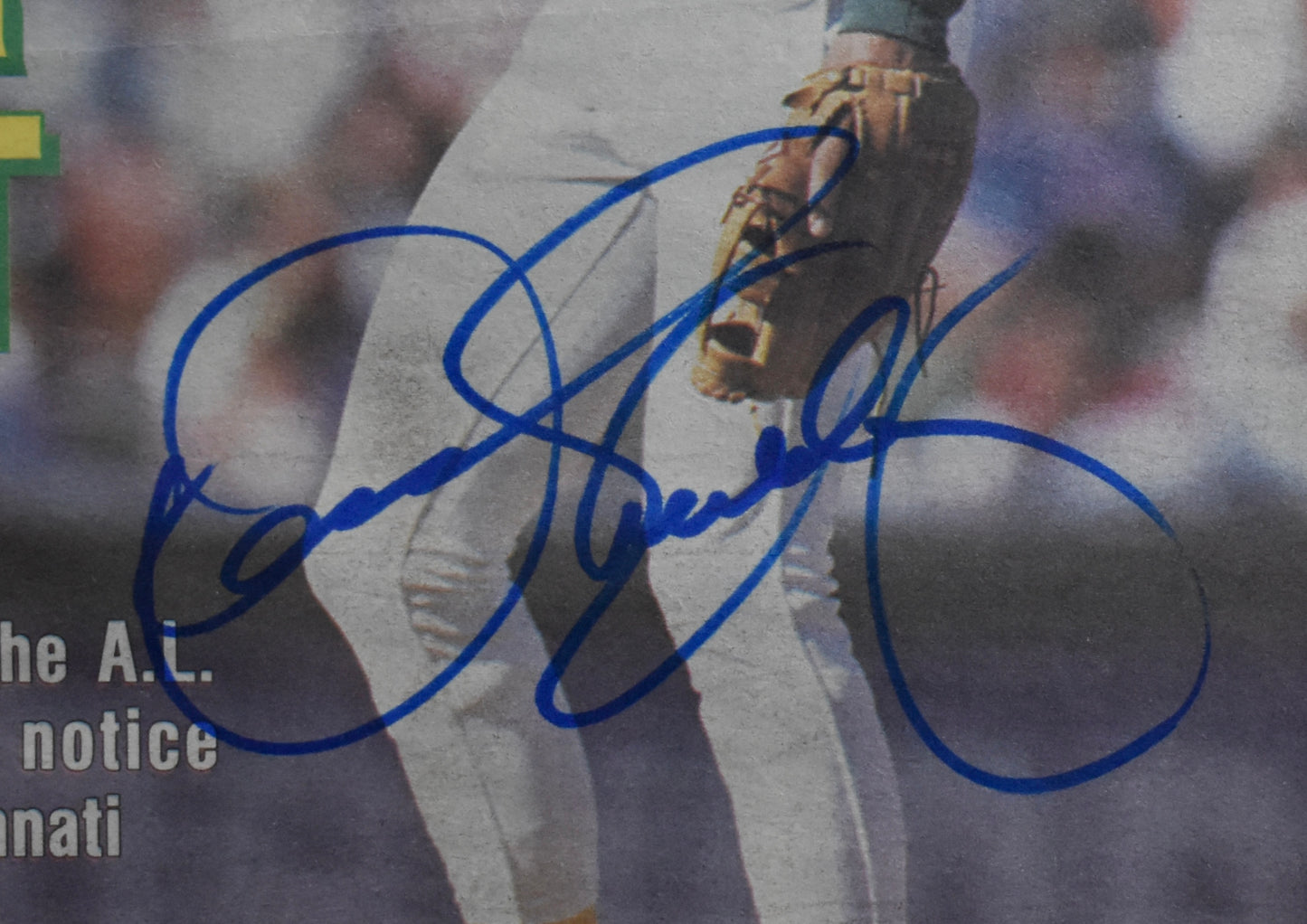 Dennis Eckersley HOF Signed/Auto October 22, 1990 The Sporting News JSA 205254