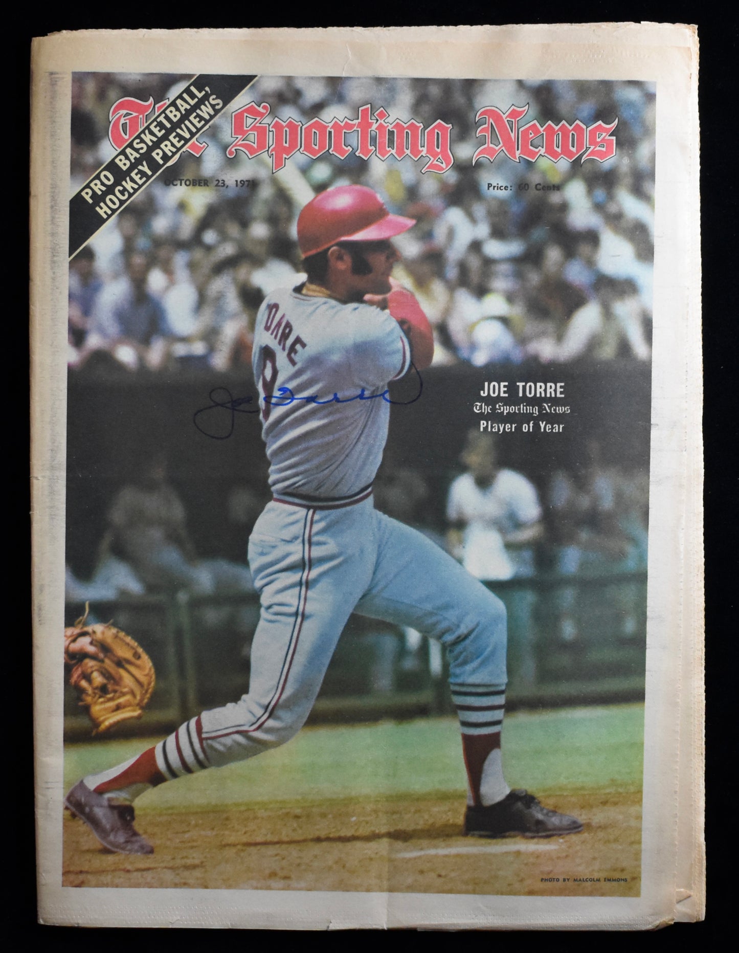 Joe Torre HOF Signed/Autographed October 23, 1971 The Sporting News JSA 205255