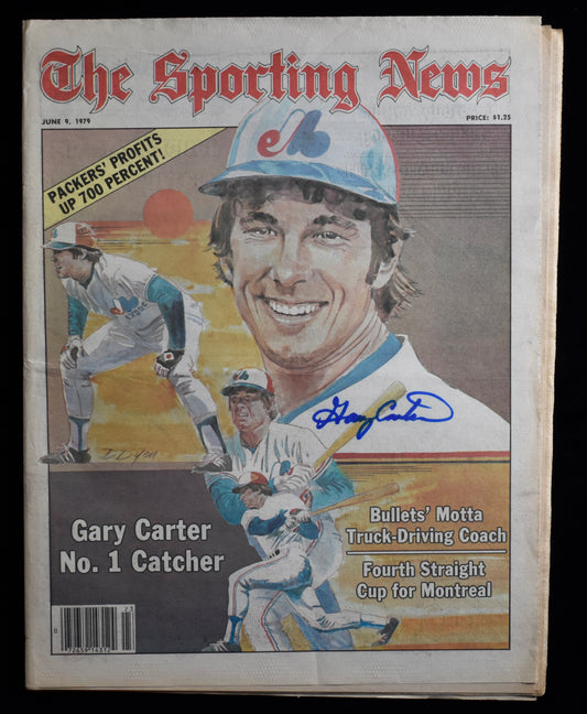 Gary Carter HOF Signed/Autographed June 9, 1979 The Sporting News JSA 205257