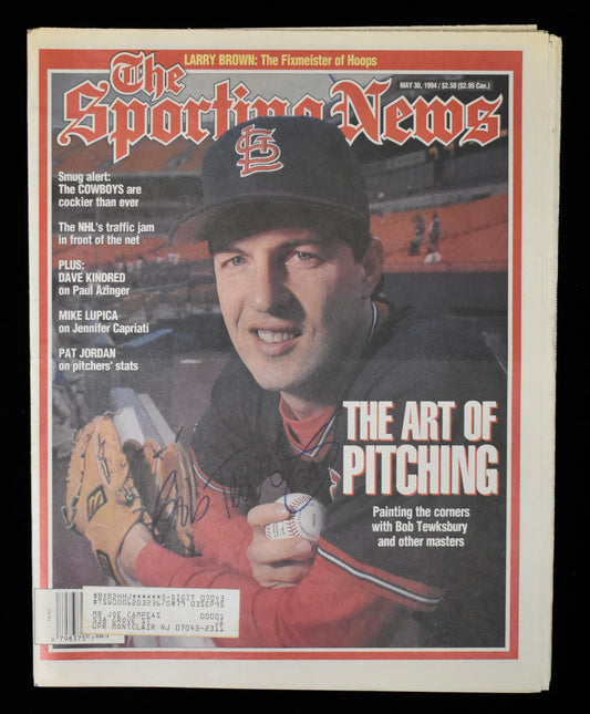 Bob Tewksbury Signed 1994 The Sporting News Cardinals JSA 208600