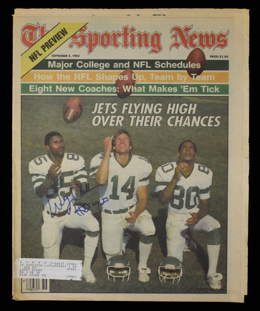 Wesley Walker Signed 1983 The Sporting News Jets JSA 208602