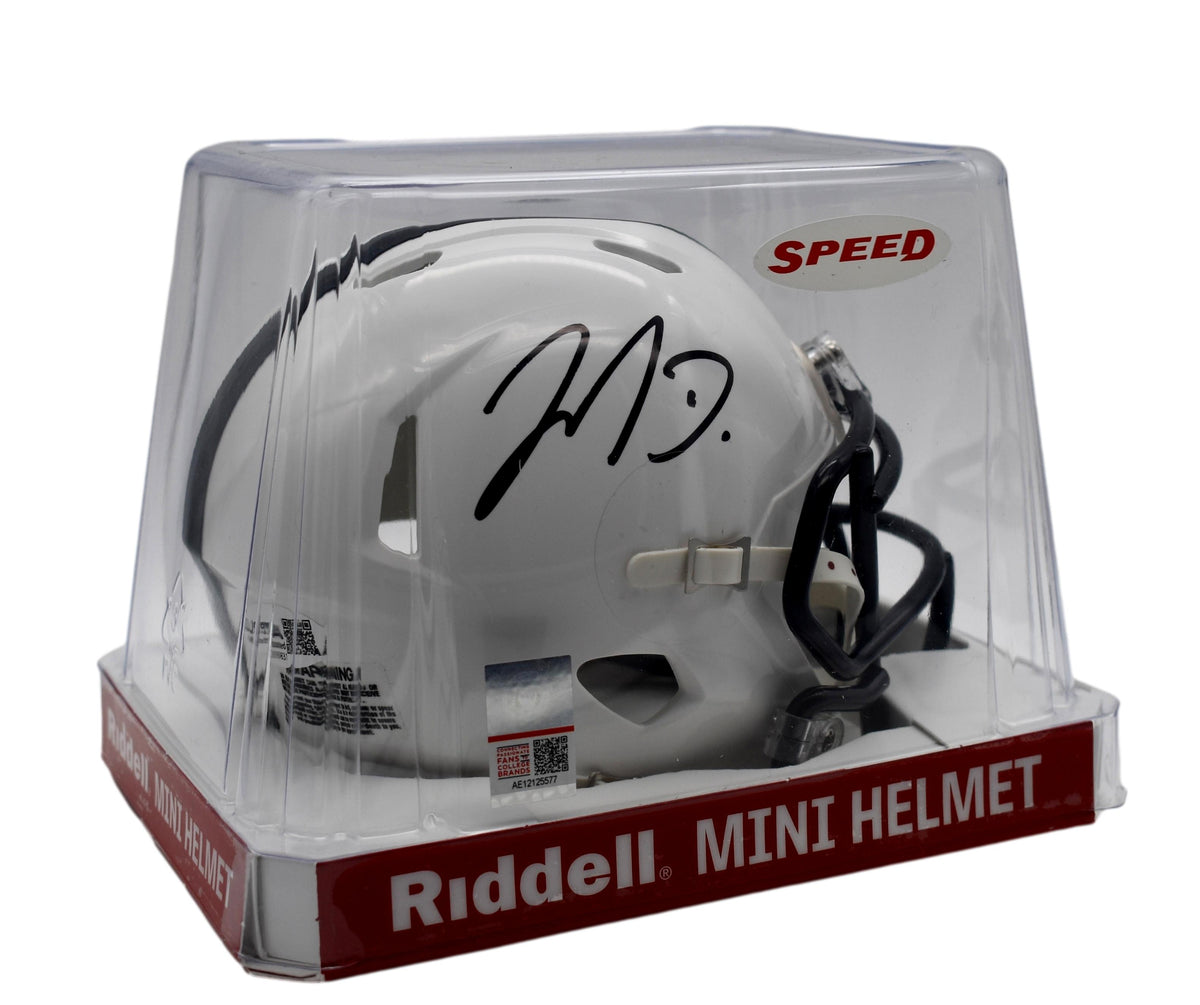 Jahan Dotson Penn State Signed/Autographed Mini Helmet JSA 205243